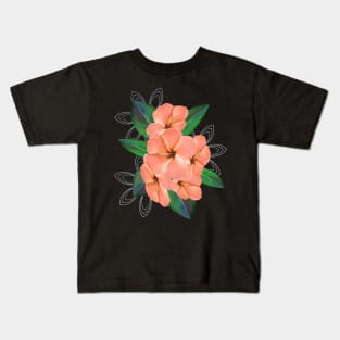 Flowers - Hibiskus - Flora - Botanic - tropical Flower Kids T-Shirt